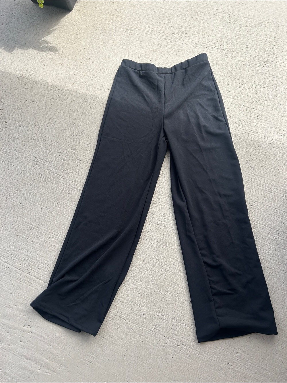 SHEIN Black Wide-Leg Women’s Trousers